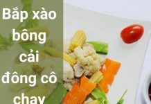Bắp xào bông cải đông cô