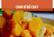 canh bí đỏ chay