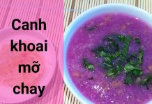 Canh khoai mỡ chay