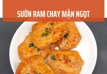 Sườn ram chay mặn ngọt
