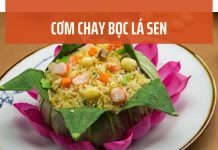 Cơm chay bọc lá sen