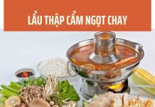 lẩu thập cẩm ngọt chay