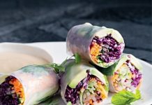 Bí quyết làm món gỏi cuốn ngũ sắc chay "chuẩn đét"
