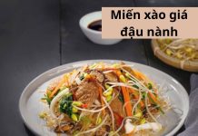 Cách nấu miến xào giá đậu nành giữ trọn dinh dưỡng